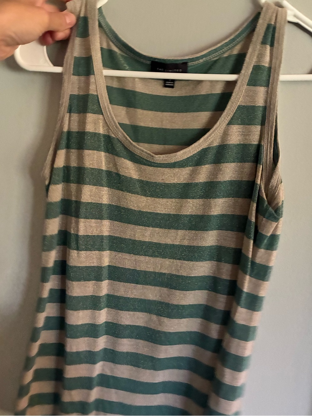 The Limited Striped Shimmer Tank